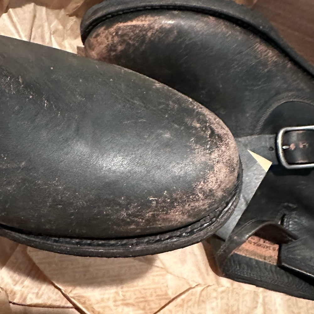 Frye black Leather Buckle Boots - Picture 7 of 11